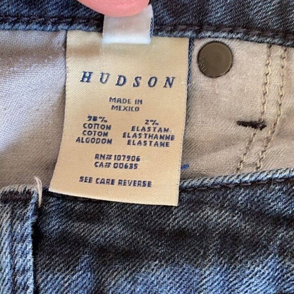 Hudson Low Rise Straight Leg Dark Wash Jeans Size 25 - Picture 10 of 11